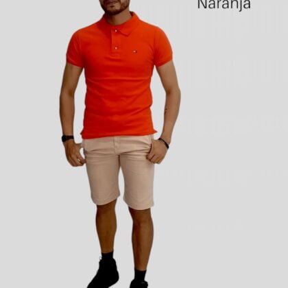POLO CABALLERO NARANJA