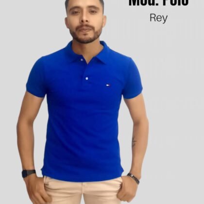 POLO CABALLERO AZUL REY