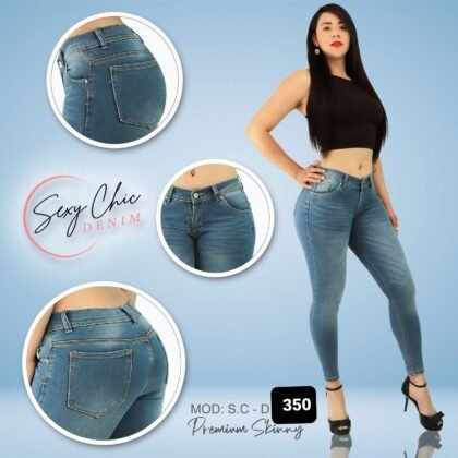 PANTALON DE MEZCLILLA SEXY CHIC 350 REBAJADO