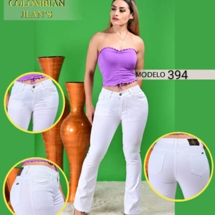 PANTALON DE MEZCLILLA ACAMPANADO 394