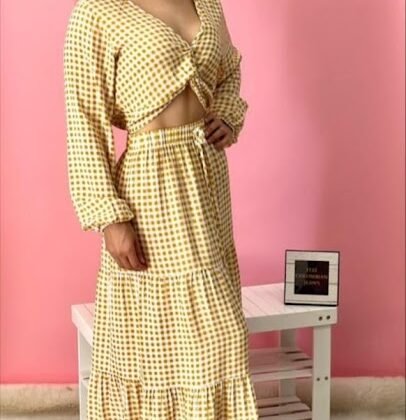 CONJUNTO DE DAMA A-11 AMARILLO UNI