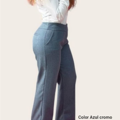 Pantalón de vestir azul cromo JM
