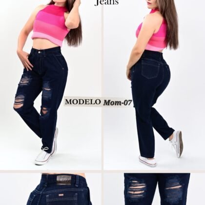 PANTALON DE MEZCLILLA MOM JEANS -07