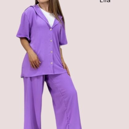 CONJUNTO DE DAMA A-19 LILA (34-38).