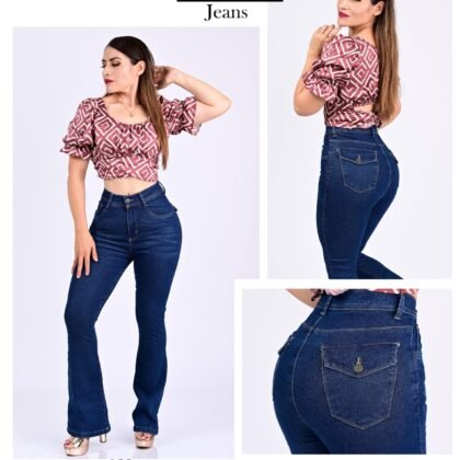 Pantalón de mezclilla acampanado Itzi 469