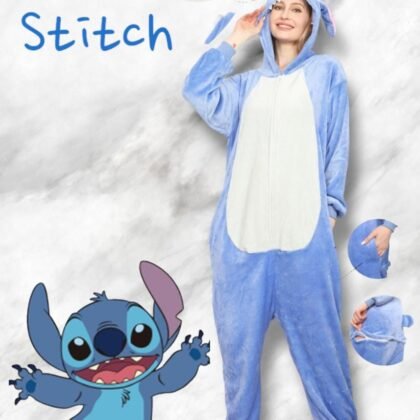 PIJAMA MAMELUCO STITCH DE ADULTO.