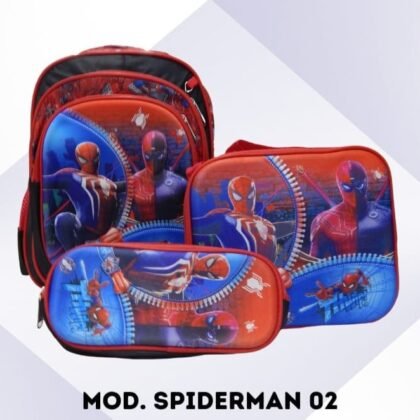 COMBO DE MOCHILA DE 3 PIEZAS SPIDERMAN 01