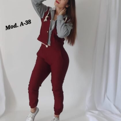 CONJUNTO A-38 VINO UNITALLA (30-34).