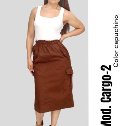 FALDA CARGO 2 CAPUCHINO UNITALLA (30-34).