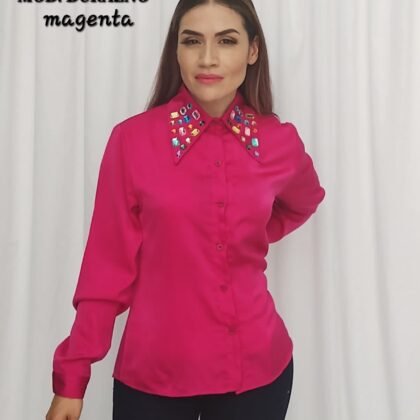 BLUSA DURAZNO MAGENTA.