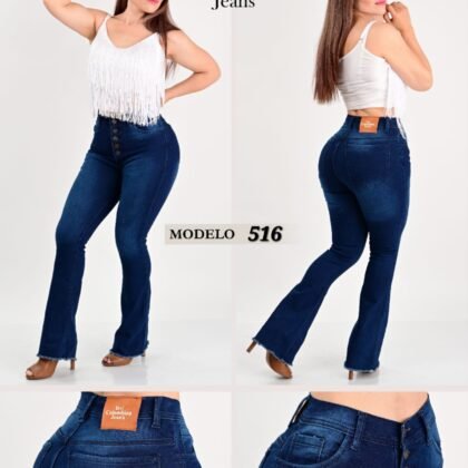 PANTALON DE MEZCLILLA ACAMPANADO 516.