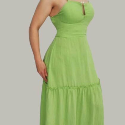 VESTIDO PERLA VERDE.