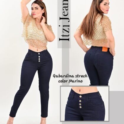 Pantalón de gabardina Itzi 521 marino