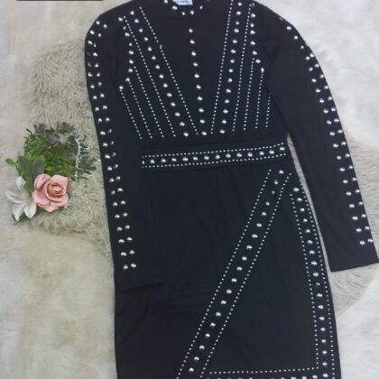 VESTIDO ZS-06 NEGRO.
