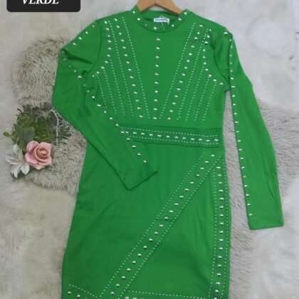 VESTIDO ZS-06 VERDE.