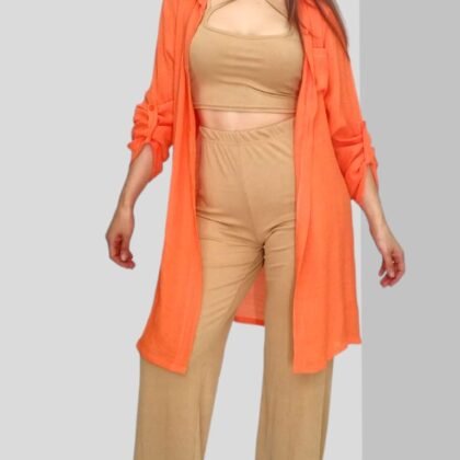 CONJUNTO A-56 ARENA/NARANJA (3 PIEZAS).