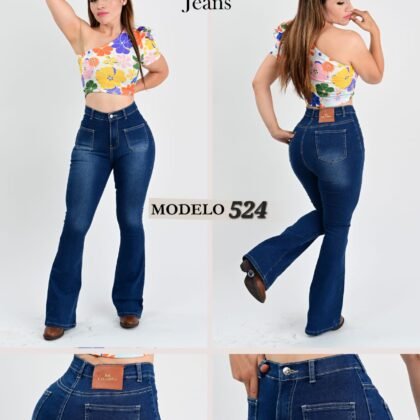 PANTALON DE MEZCLILLA ACAMPANADO 524.