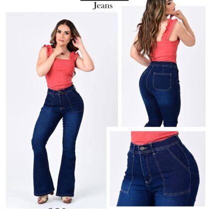 PANTALON DE MEZCLILLA ACAMPANADO 558