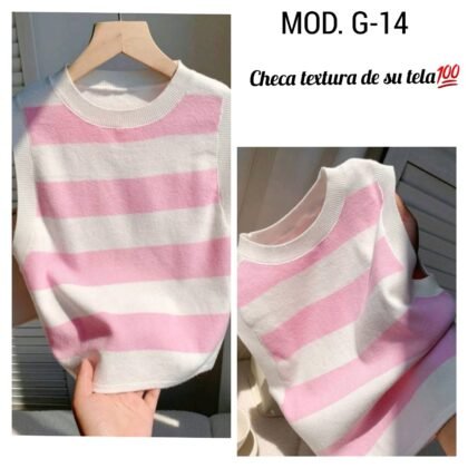 BLUSA G-14 ROSA DE TEJIDO (30 A 34).