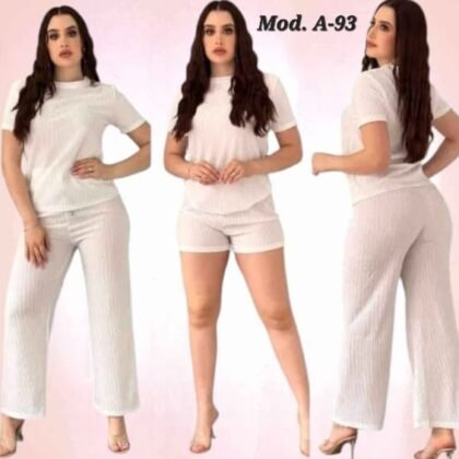 CONJUNTO A-93 BLANCO 3 PIEZAS UNITALLA (32 A 36).