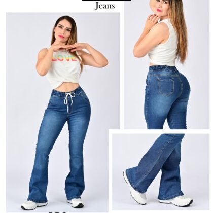 PANTALON DE MEZCLILLA ACAMPANADO 579.