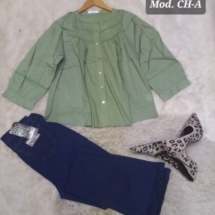 BLUSA DAMA CH-A MILITAR.