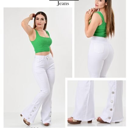 PANTALON DE MEZCLILLA ACAMPANADO 586.