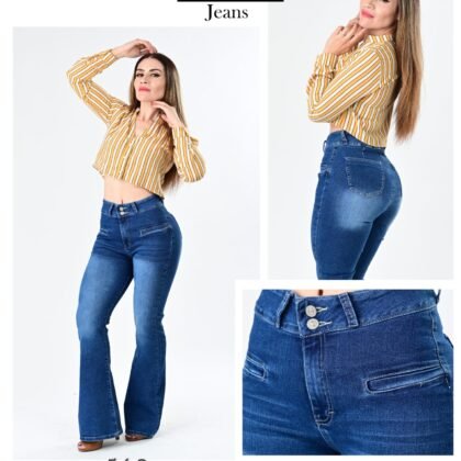 PANTALON DE MEZCLILLA ACAMPANADO 562.