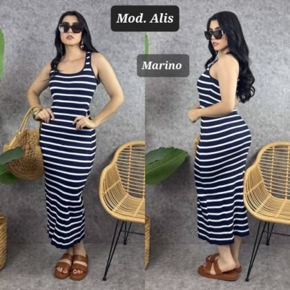 VESTIDO ALIS MARINO UNITALLA (30 A 36).
