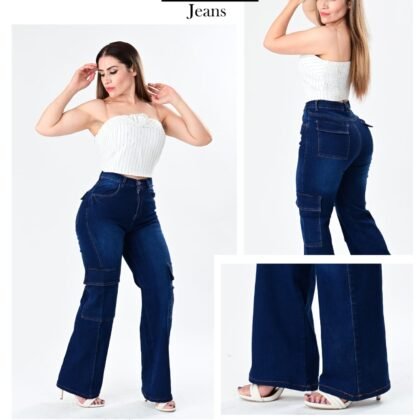 PANTALON DE MEZCLILLA ACAMPANADO 575