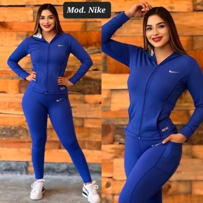 CONJUNTO DEPORTIVO DAMA NIKE AZUL UNITALLA (30 A 34)