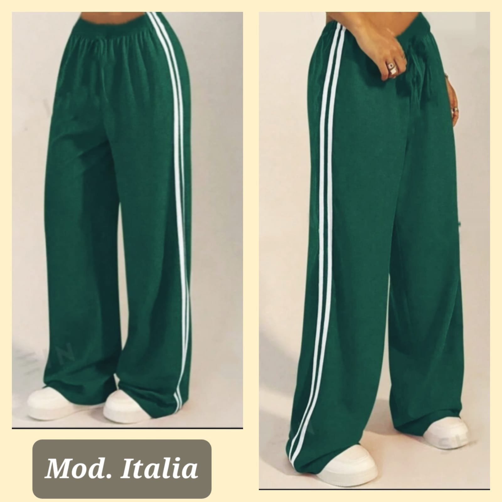 PANTALON ITALIA VERDE UNITALLA (30 A 34).