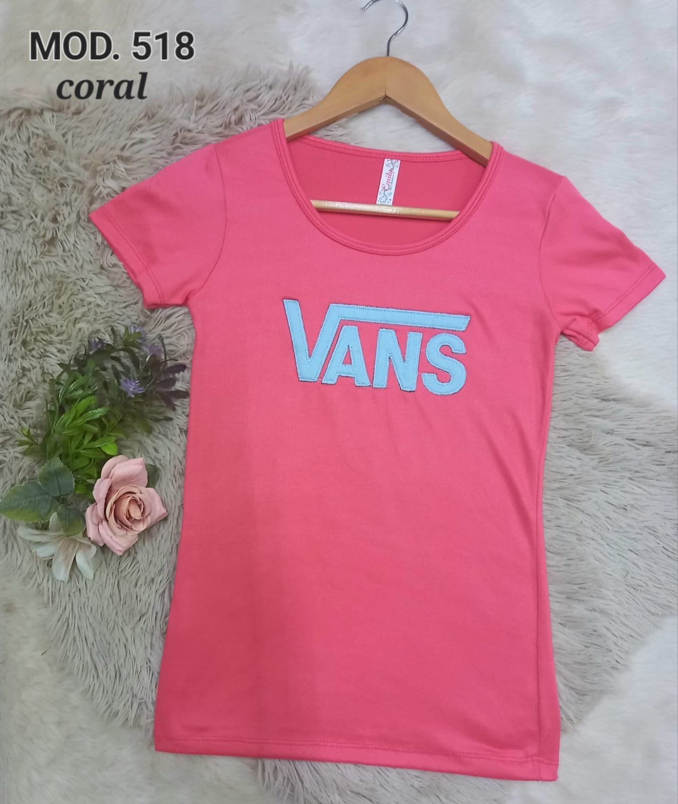 BLUSA 518 CORAL UNITALLA (30-34).
