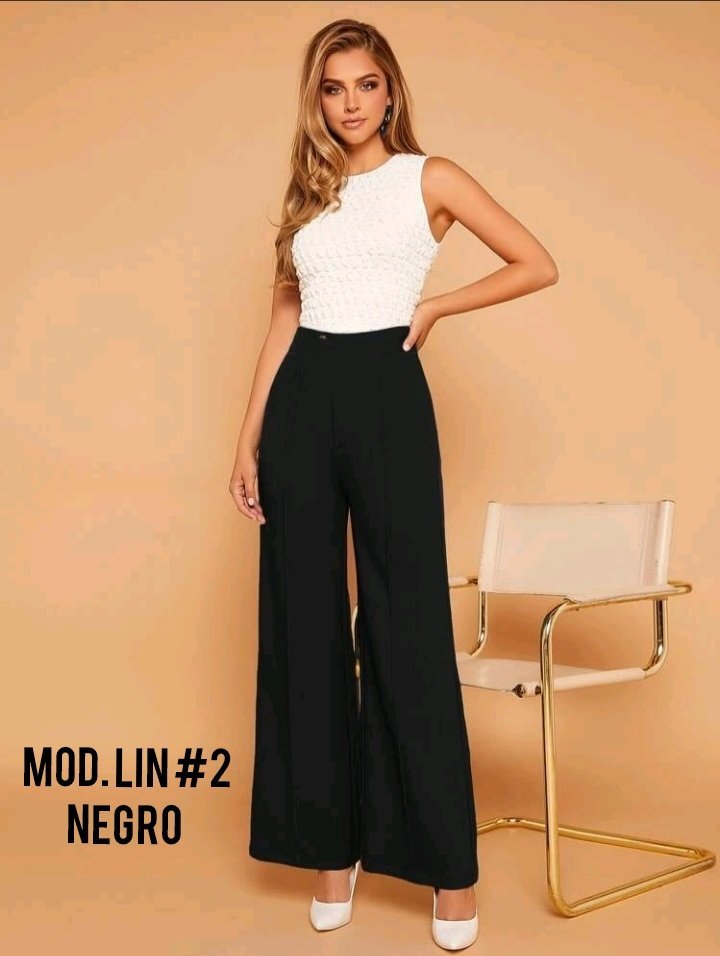 PANTALON LIN-2 NEGRO.