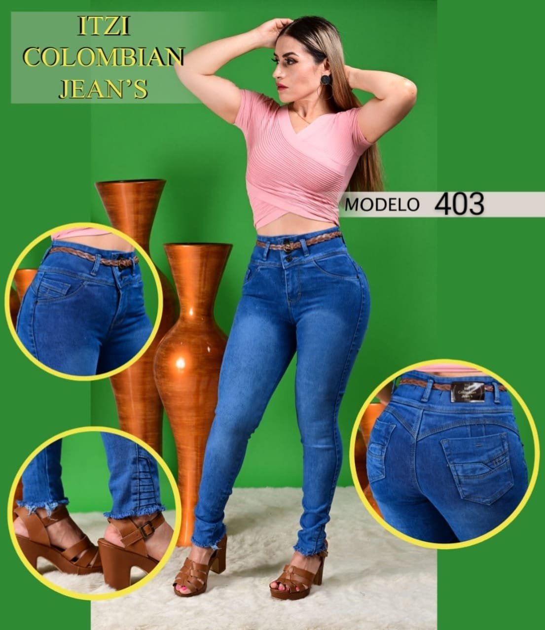 Pantalón de mezclilla Itzi 403 REBAJADO