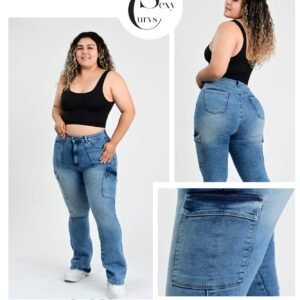 PANTALON ACAMPANADO CARGO SEXY CURVES S-87