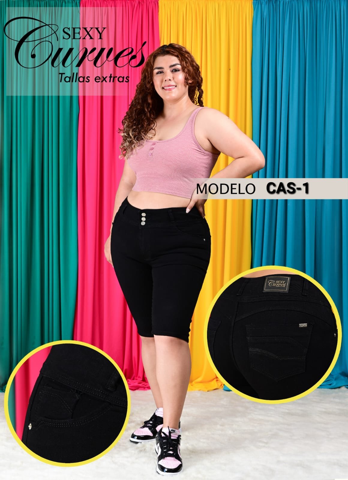 CAPRI DE MEZCLILLA SEXY CURVES CAS-1