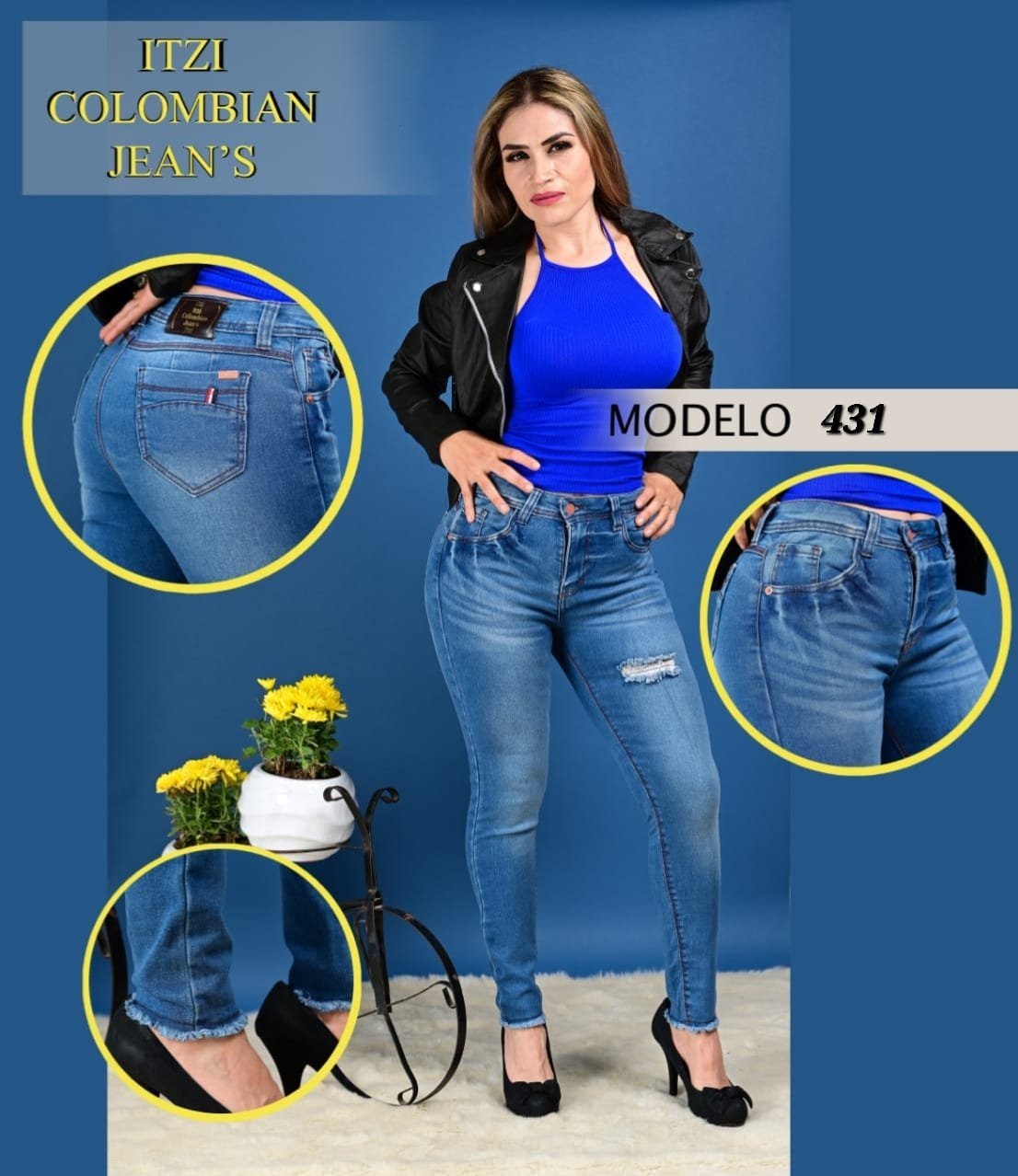 Pantalón de mezclilla Itzi 431 REBAJADO