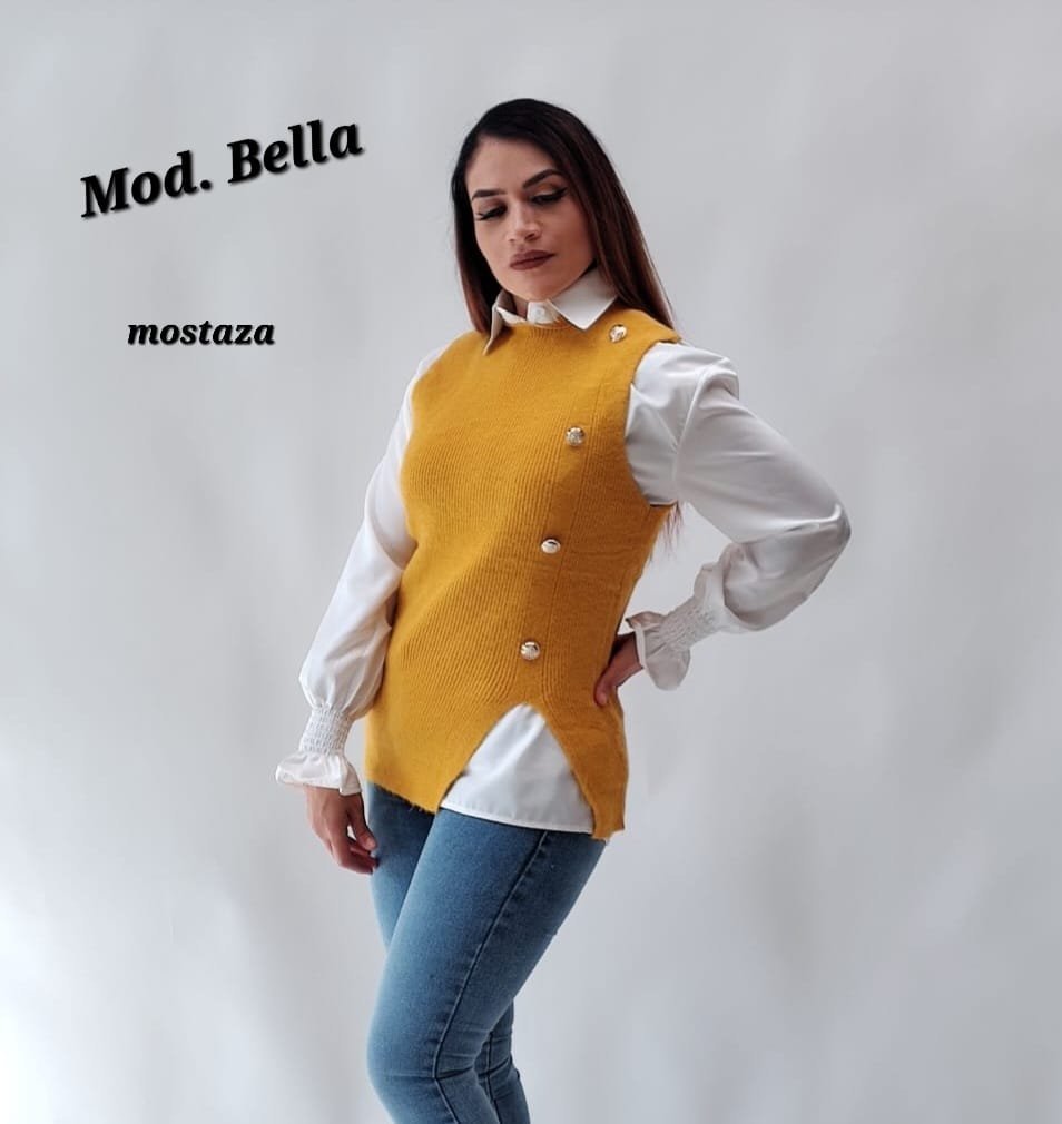CHALECO BELLA #2 MOSTAZA UNITALLA (30-34)