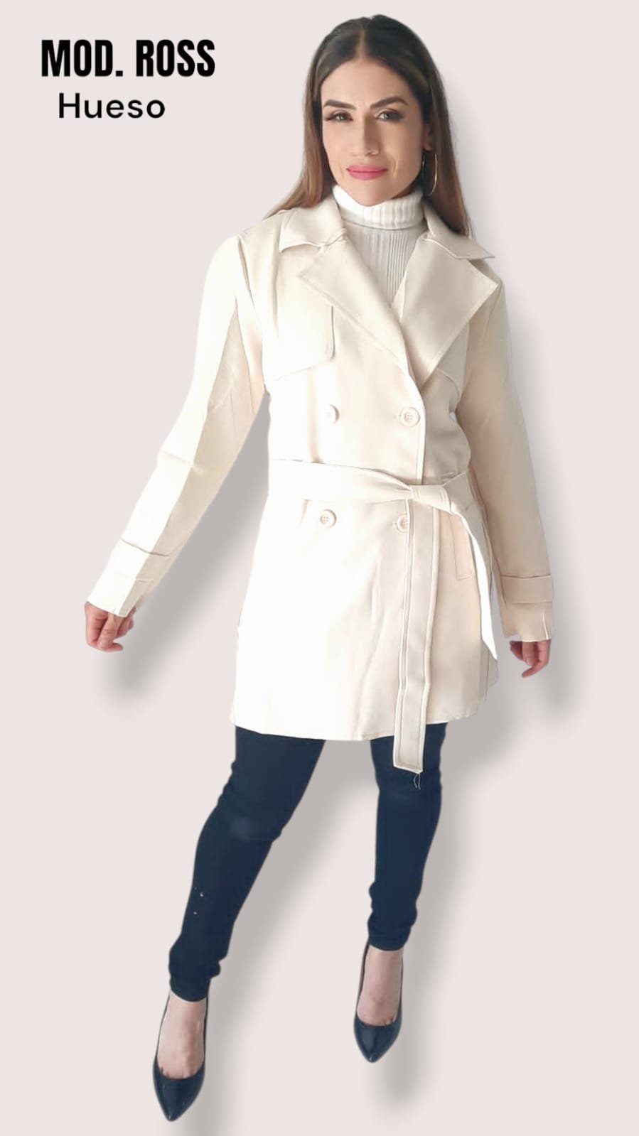 GABARDINA ROSS HUESO.