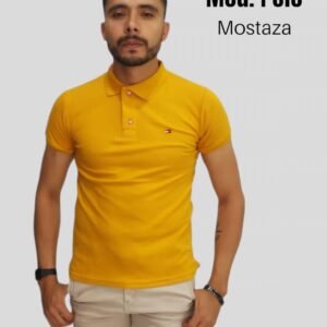 POLO CABALLERO MOSTAZA