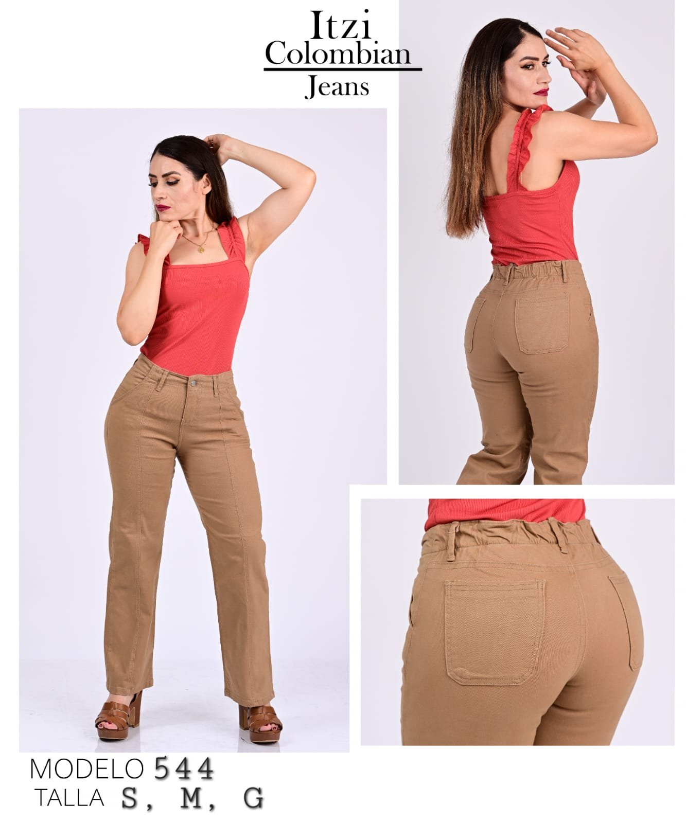 Pantalón de gabardina Itzi 544.