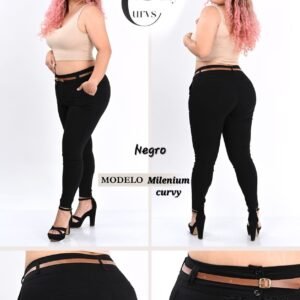 PANTALON MILENIUM CURVES NEGRO.