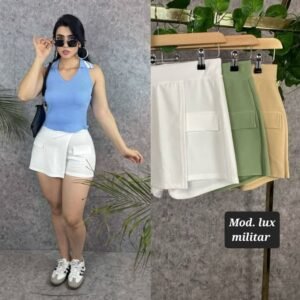 FALDA SHORT LUX VERDE UNITALLA (30 A 34).