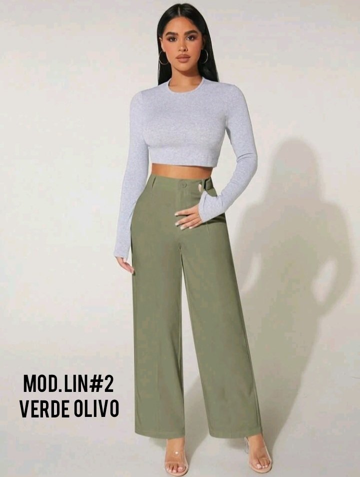 PANTALON LIN-2 MILITAR.