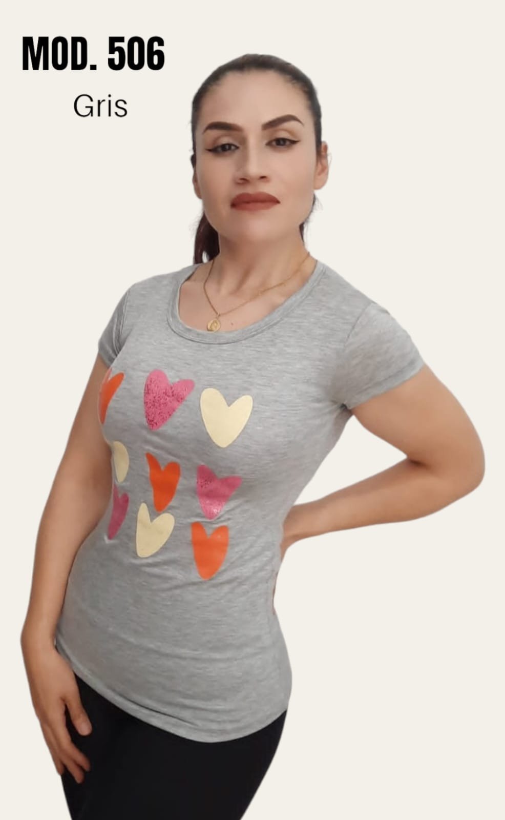 BLUSA 506 GRIS UNITALLA (30-34).