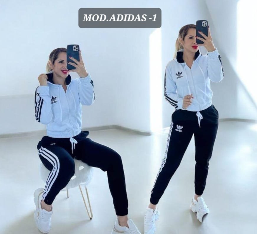 CONJUNTO ADIDAS-1 BLANCO/NEGRO UNITALLA (30 A 34).