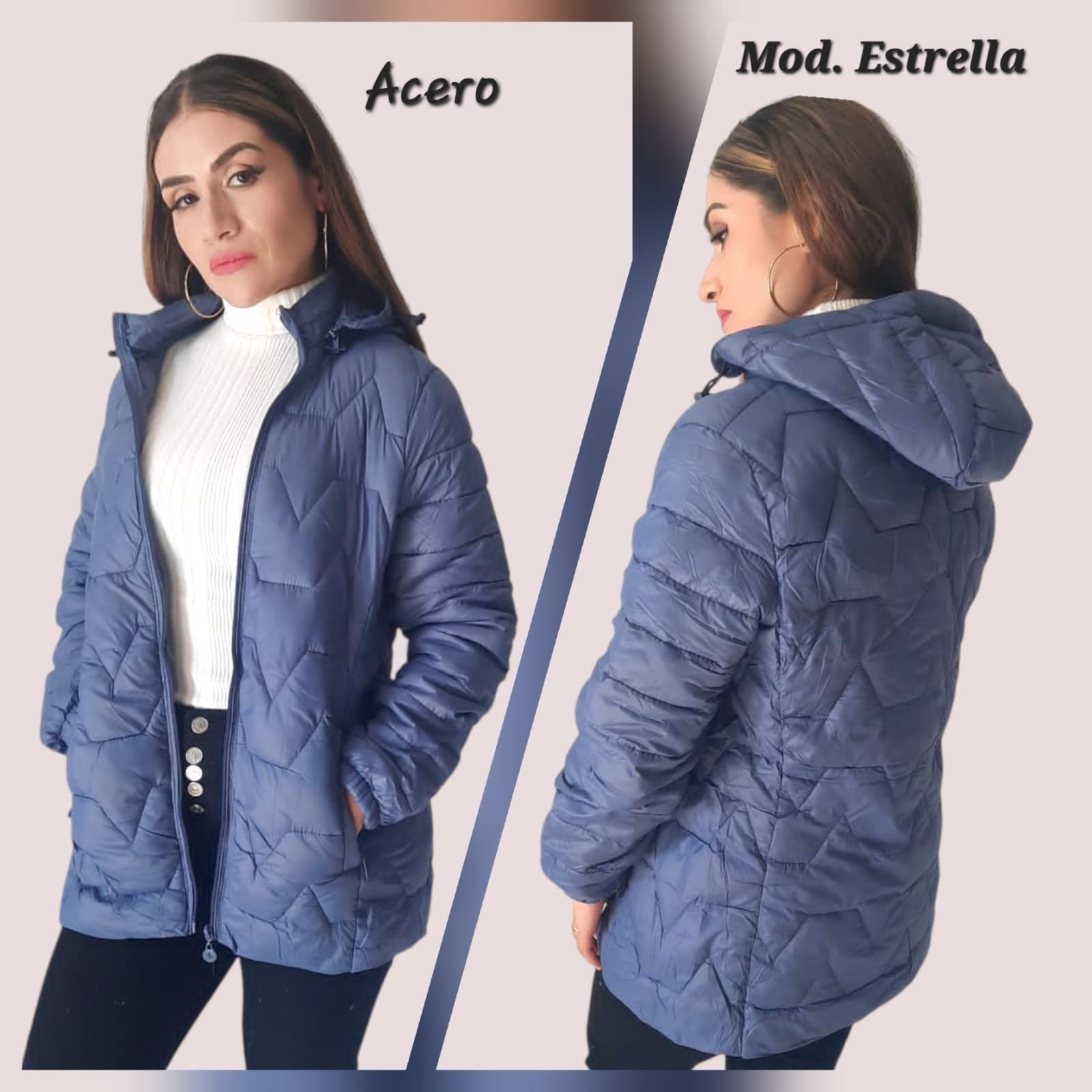 CHAMARRA ESTRELLA ACERO.