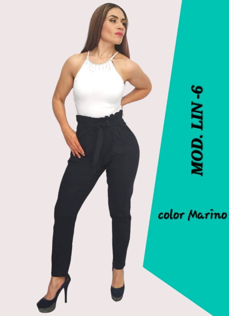 PANTALON LIN-6 MARINO UNITALLA (32 A 36).