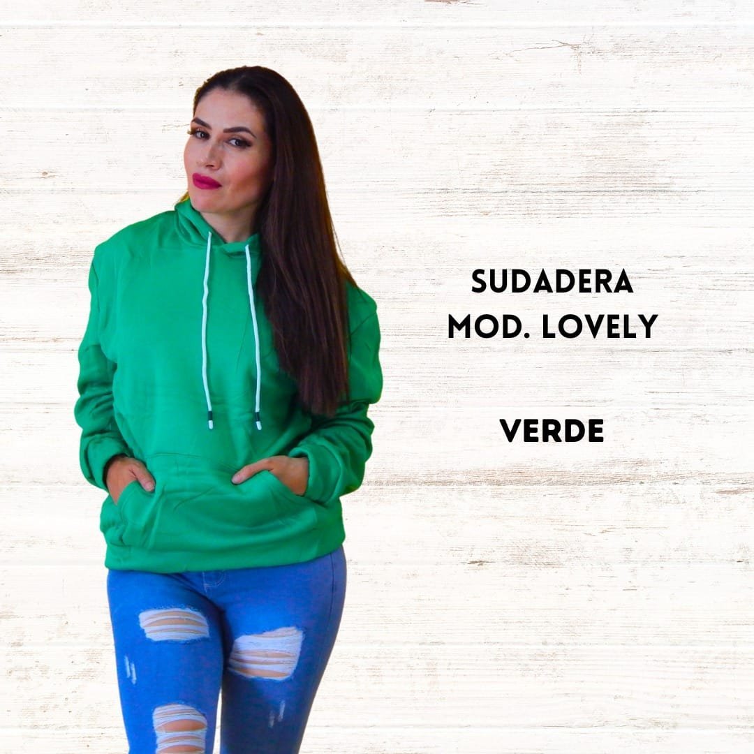 SUDADERA LOVELY VERDE UNITALLA (30 A 34)